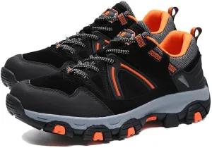 Men's Hiking Shoes Outdoor Breathable Walking Sneakers Lightweight Non-Slip Durable Trekking Trail Shoes