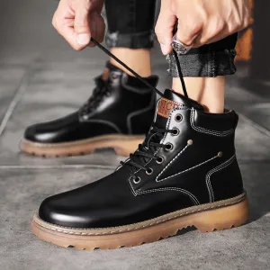 Men's Martin Boots Autumn and Winter Fashion Warm Leisure Sports
