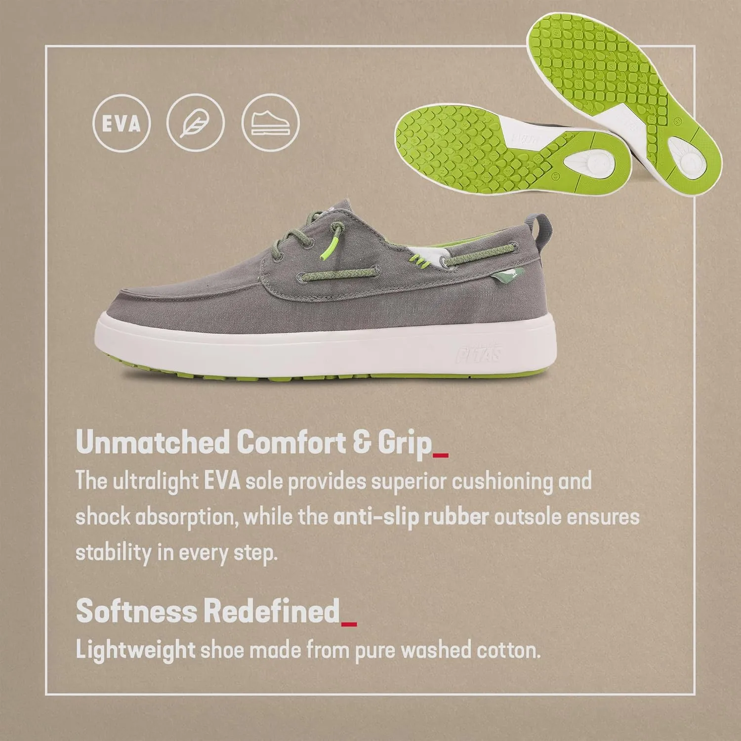 Men??s Maui Boat Shoes | Casual Slip-On Loafers for Men | Ultralight & Breathable Slip On Shoes | Multicolors