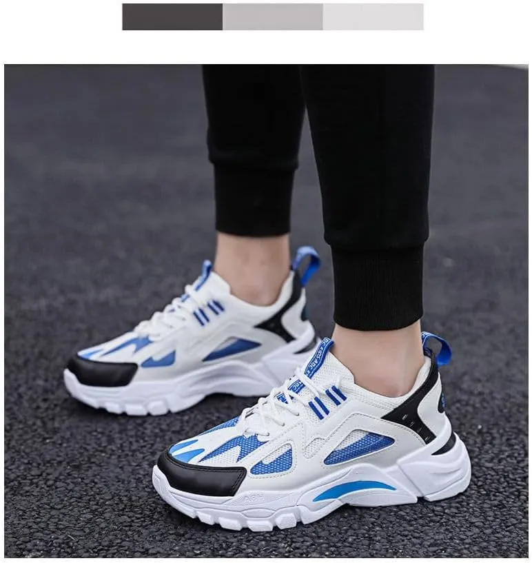 Men's Mesh Breathable Streetwear Shoes  Comfortable for Running, Climbing & Hiking with Lightweight Support