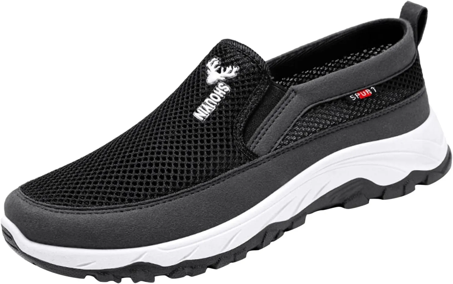 Men's Mesh Knit Slip-on Loafers Casual Shoes Casual Penny Driving Loafers Comfortable Breathable Slip On Boat Shoes for Men
