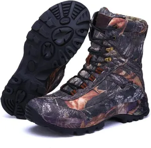 Mens Outdoor Hiking Tactical Boots, Winter Army Sport Trekking Climbing Athletic Camouflage Shoes