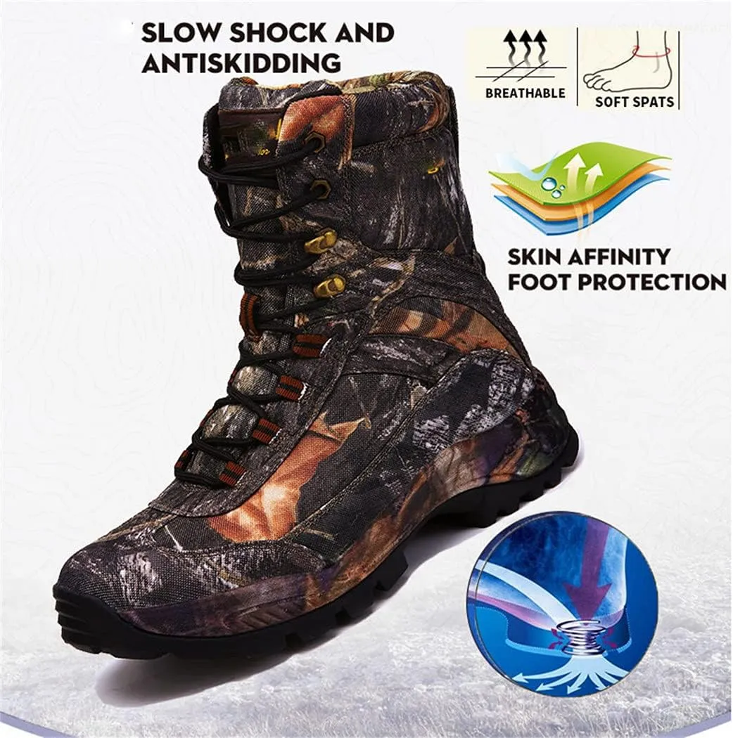 Mens Outdoor Hiking Tactical Boots, Winter Army Sport Trekking Climbing Athletic Camouflage Shoes