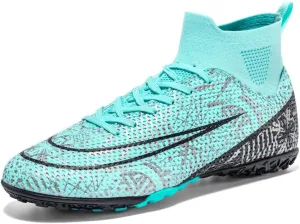 Men??s Soccer Boots High-top Football Shoes Cleats Spike Shoes Sneaker Comfortable Adults Athletic Outdoor Indoor Competition Training Shoes Size 4.5-11