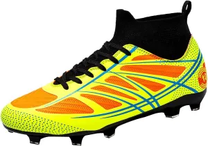 Men??s Soccer Shoes Cleats Football Boots Professional Training Outdoor Indoor Sneaker High-Top Spike Breathable Athletic