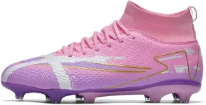 Men's Soccer Shoes - Football Cleats, High-Top, Lace-Up, Non-Slip Spikes for Indoor & Outdoor Sports, Ideal for Athletic Pursuits Like Baseball & Lacrosse, Sneaker Style