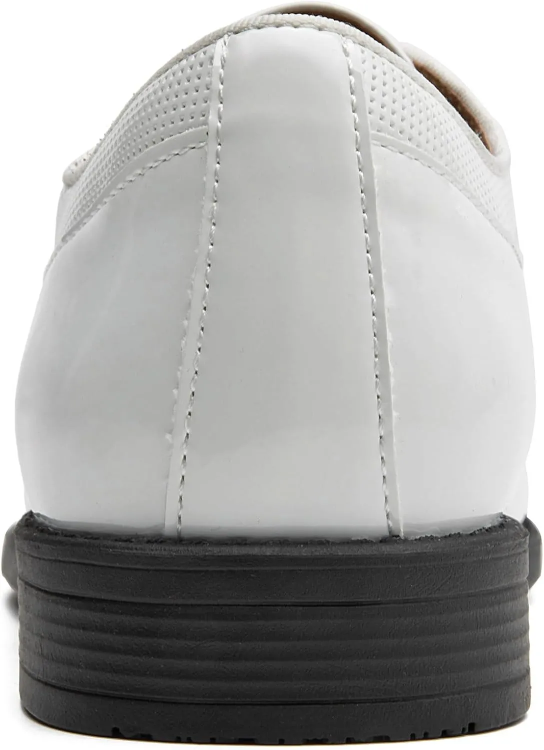 Men's Tuxedo Dress Shoes Patent Leather Oxfords Classic Formal Suit Shoes with Lace-Up