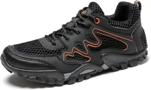 Mens Walking Boots Lightweight Walking Shoes Breathable Womens Hiking Shoes Non-Slip Outdoor Trekking Hiking Shoes