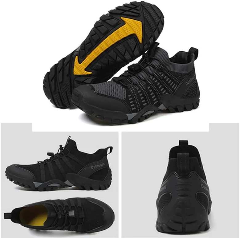 Mens Water Shoes Anti-Slip Hiking Shoes Quick Drying Sports Aqua Barefoot Shoes Breathable Climbing Shoes Outdoor Walking Fishing Shoes
