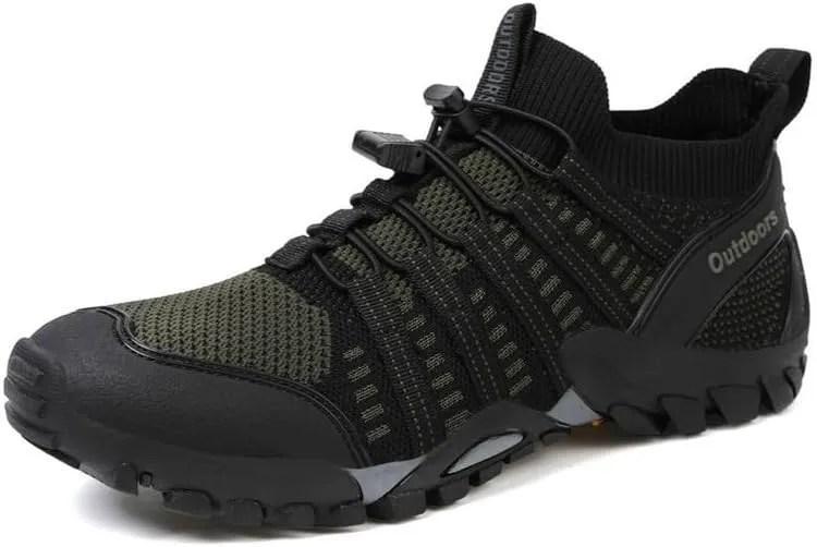Mens Water Shoes Anti-Slip Hiking Shoes Quick Drying Sports Aqua Barefoot Shoes Breathable Climbing Shoes Outdoor Walking Fishing Shoes