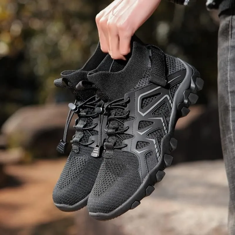 Mens Water Shoes Breathable Hiking Water Shoes Quick Drying Sports Aqua Barefoot Shoes Anti-Slip Climbing Shoes Outdoor Fishing Shoes