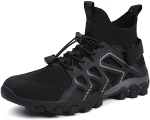 Mens Water Shoes Breathable Hiking Water Shoes Quick Drying Sports Aqua Barefoot Shoes Anti-Slip Climbing Shoes Outdoor Fishing Shoes