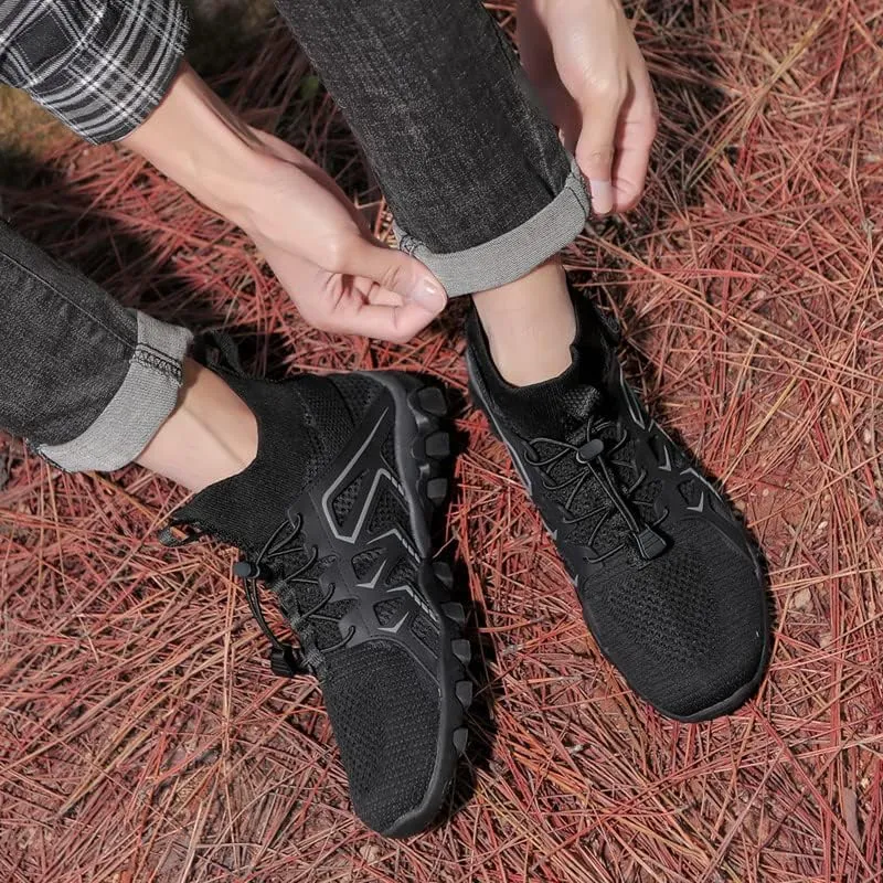 Mens Water Shoes Breathable Hiking Water Shoes Quick Drying Sports Aqua Barefoot Shoes Anti-Slip Climbing Shoes Outdoor Fishing Shoes