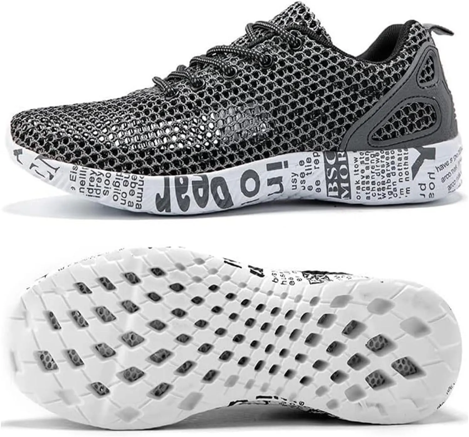 Men's Water Shoes Outdoor Hiking Shoes Quick-Drying Beach Shoes Travel Hiking Sneakers Hollow Breathable Shoes