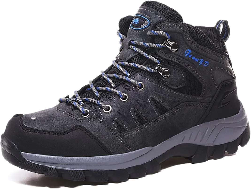 Mens Waterproof Walking Shoes Quick Drying Hiking Footwear Outdoor Shoes Rubber Sole Camping Hiking