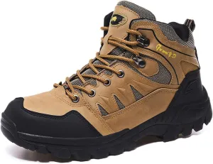 Mens Waterproof Walking Shoes Quick Drying Hiking Footwear Outdoor Shoes Rubber Sole Camping Hiking