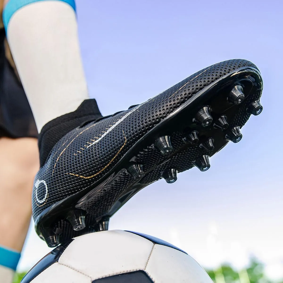 Men's Wide Shoes Men's Soccer Boots, Boys/Girls Flags Soccer Boots High-top Training Soccer Boots Outdoor Soccer Boots/Comfort Trends