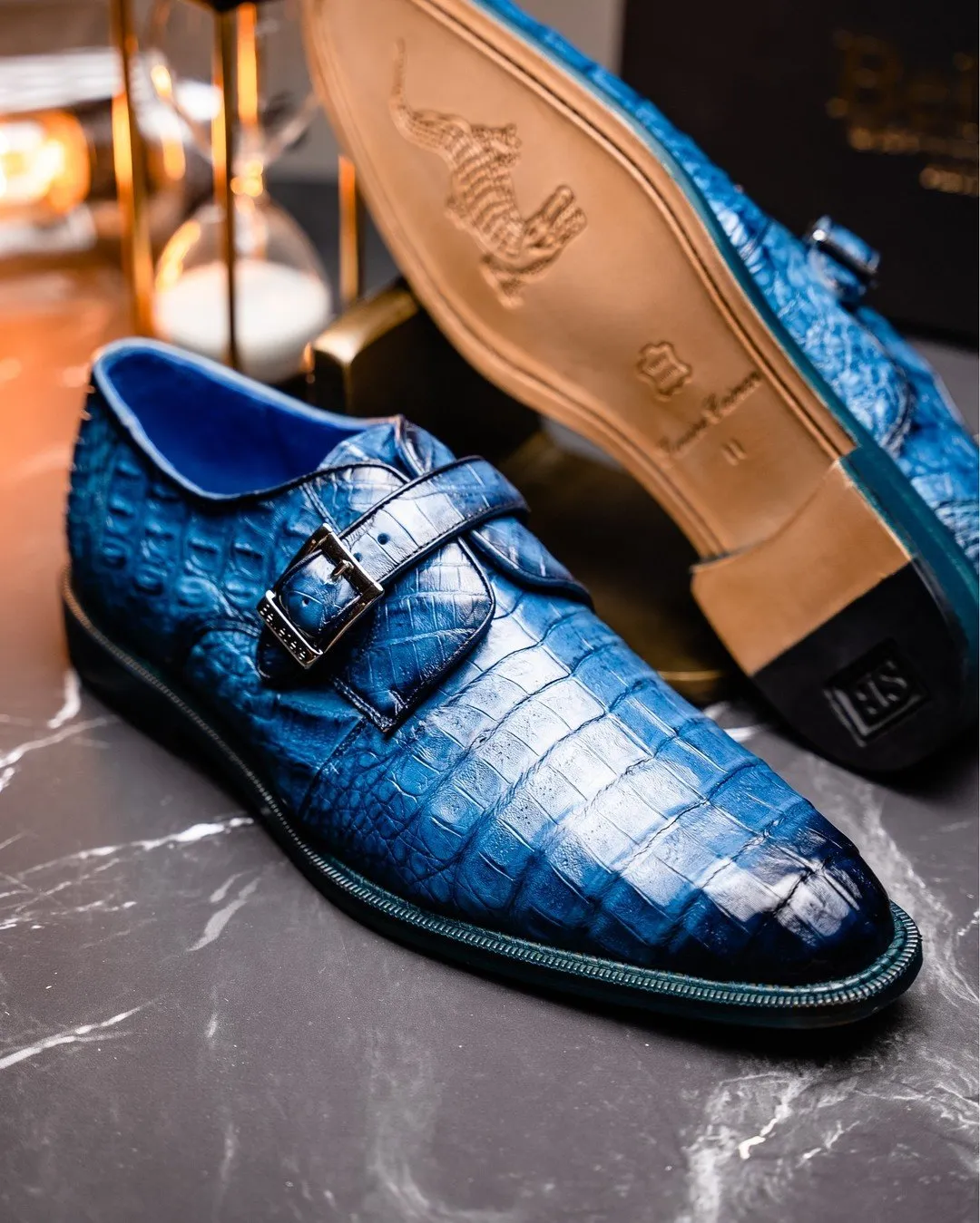 Mezlan Monk Strap Oxfords