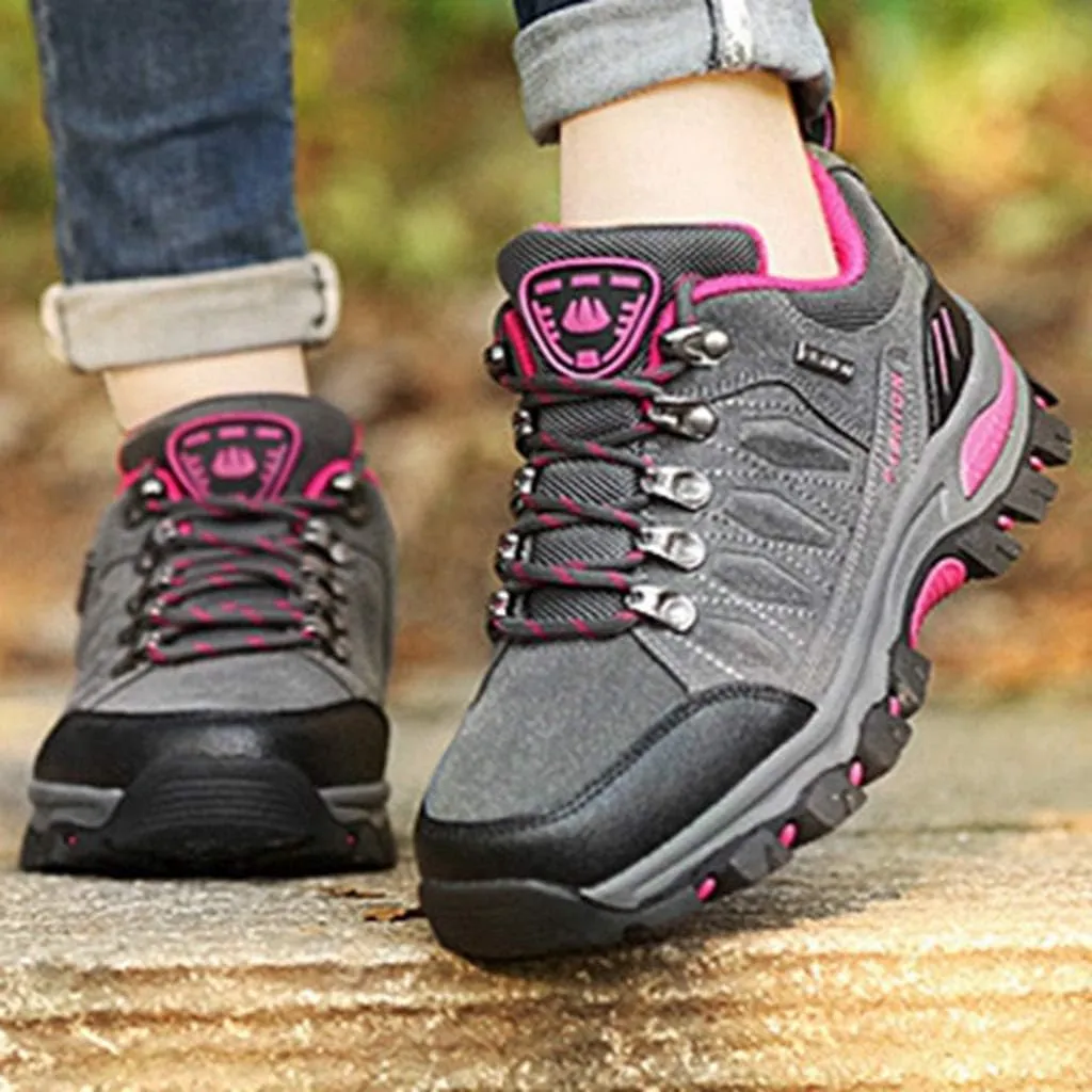 MIOKE Women's Waterproof Hiking Shoes Outdoor Running Trail Hiker Non-Slip Casual Climbing Backpacking Shoe
