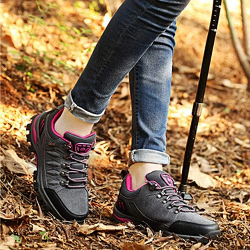 MIOKE Women's Waterproof Hiking Shoes Outdoor Running Trail Hiker Non-Slip Casual Climbing Backpacking Shoe