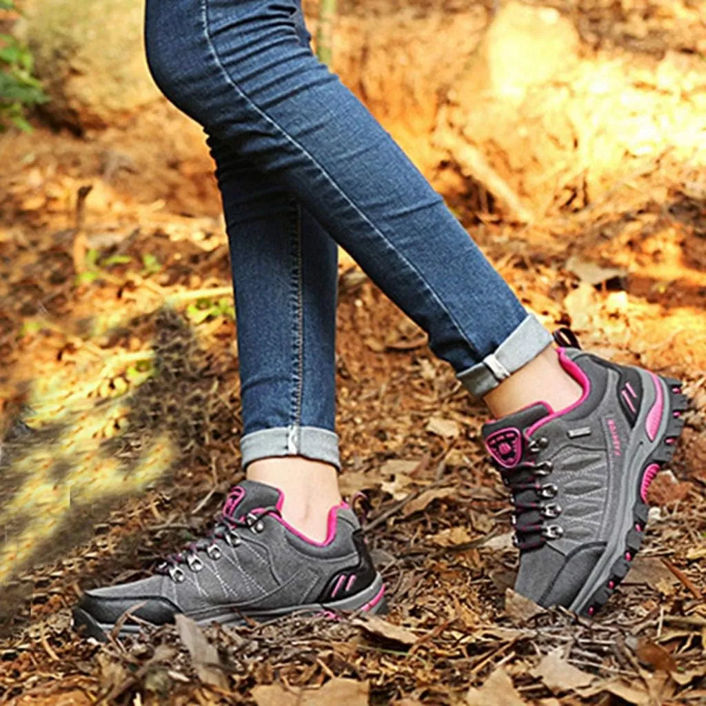 MIOKE Women's Waterproof Hiking Shoes Outdoor Running Trail Hiker Non-Slip Casual Climbing Backpacking Shoe