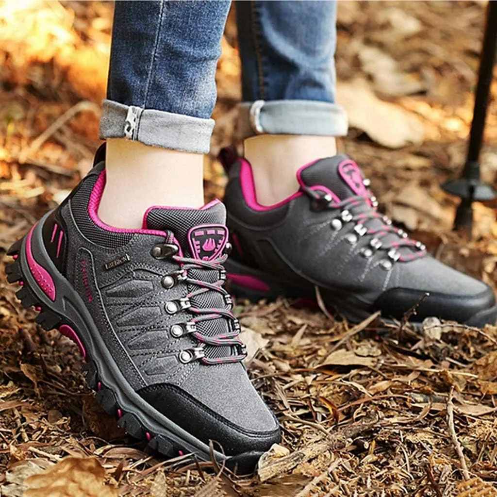 MIOKE Women's Waterproof Hiking Shoes Outdoor Running Trail Hiker Non-Slip Casual Climbing Backpacking Shoe