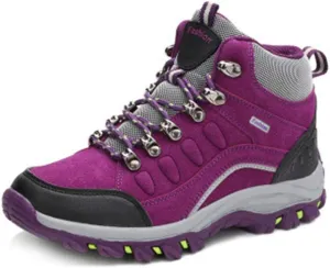 MIOKE Women's Waterproof Hiking Shoes Outdoor Running Trail Hiker Non-Slip Casual Climbing Backpacking Shoes