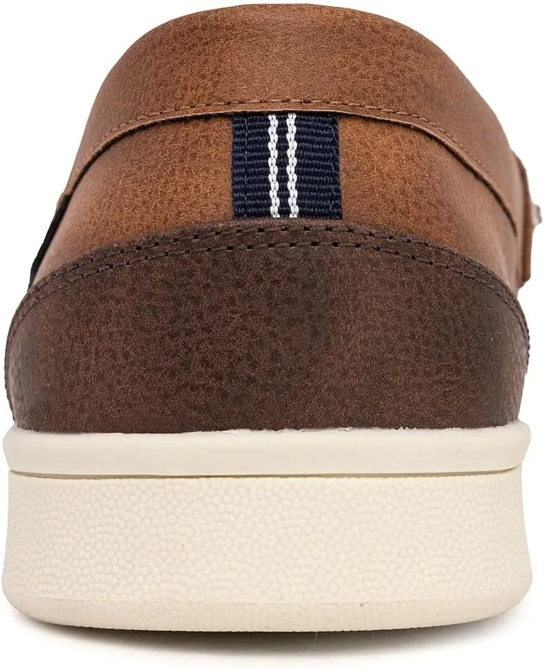 Nautica Men's Slip-On Loafers Casual Moc Toe Sneakers Boat Shoes Slipper for Men  Lightweight & Comfortable - Derwin