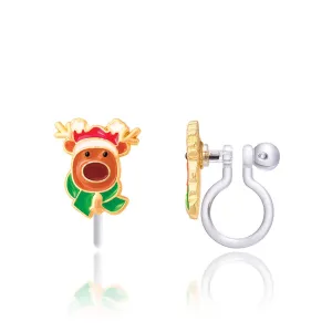 Reindeer Magic | Clip On Earrings