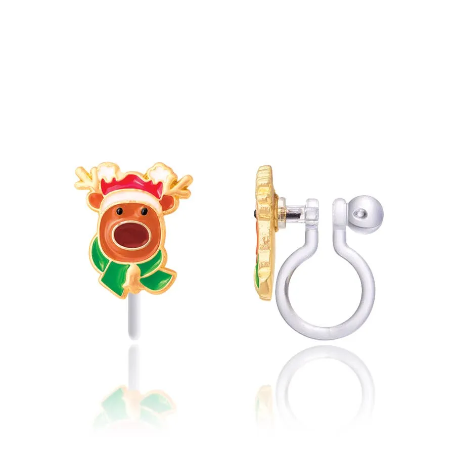 Reindeer Magic | Clip On Earrings