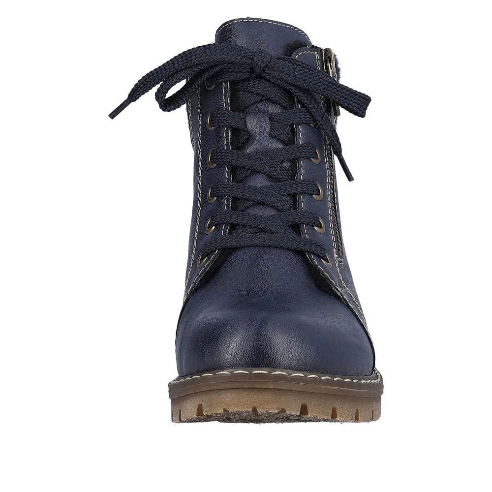Rieker Women's Ankle Booties- Blue