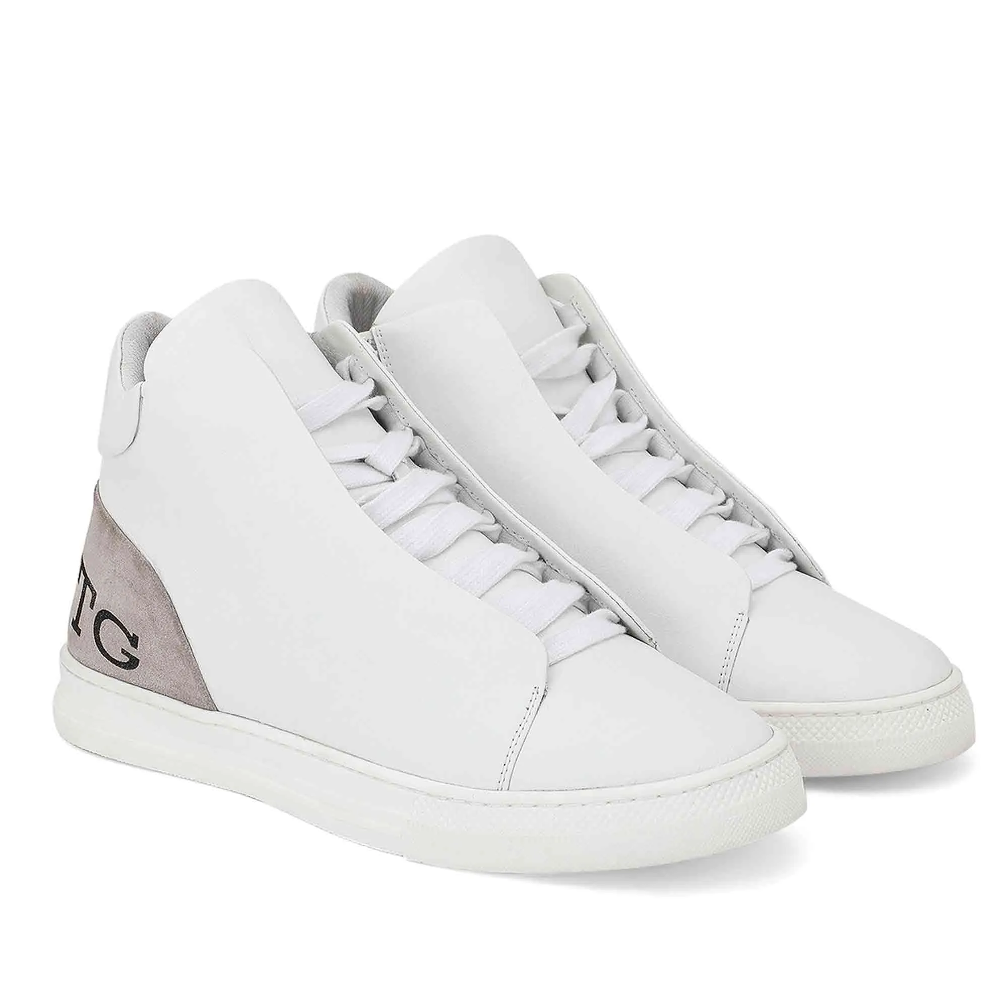 Saint Milo White Leather Handcrafted Sneakers