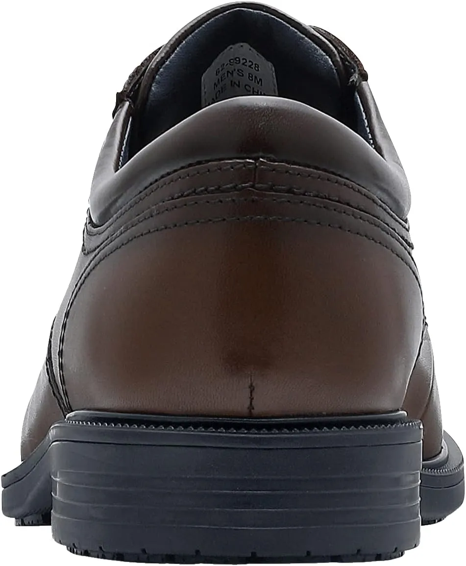 Shoes for Crews Dress Shoes for Men, Men??s Oxfords, Zapatos De Vestir para Hombre, Slip Resistant, Safety, Brown or Black