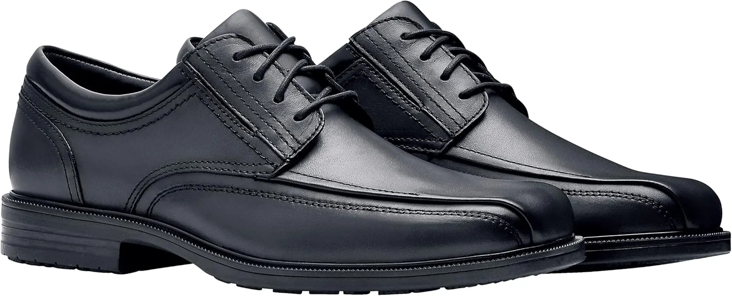 Shoes for Crews Dress Shoes for Men, Men??s Oxfords, Zapatos De Vestir para Hombre, Slip Resistant, Safety, Brown or Black