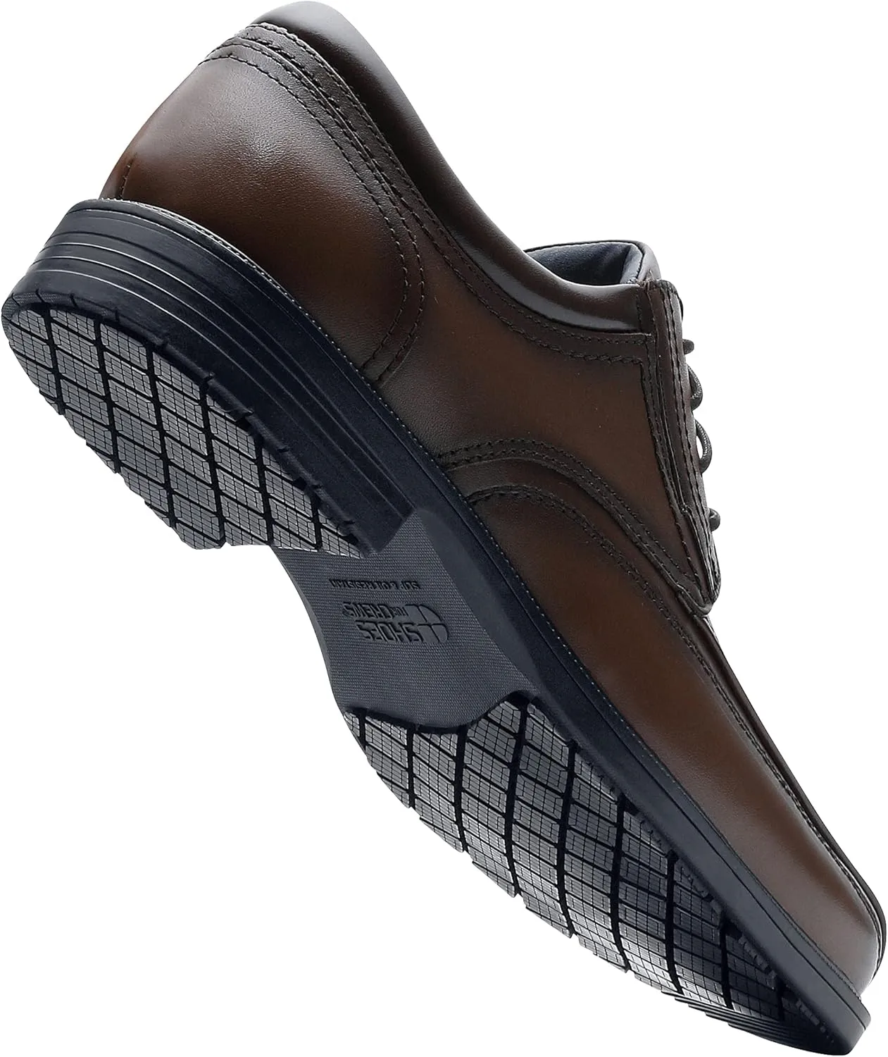 Shoes for Crews Dress Shoes for Men, Men??s Oxfords, Zapatos De Vestir para Hombre, Slip Resistant, Safety, Brown or Black