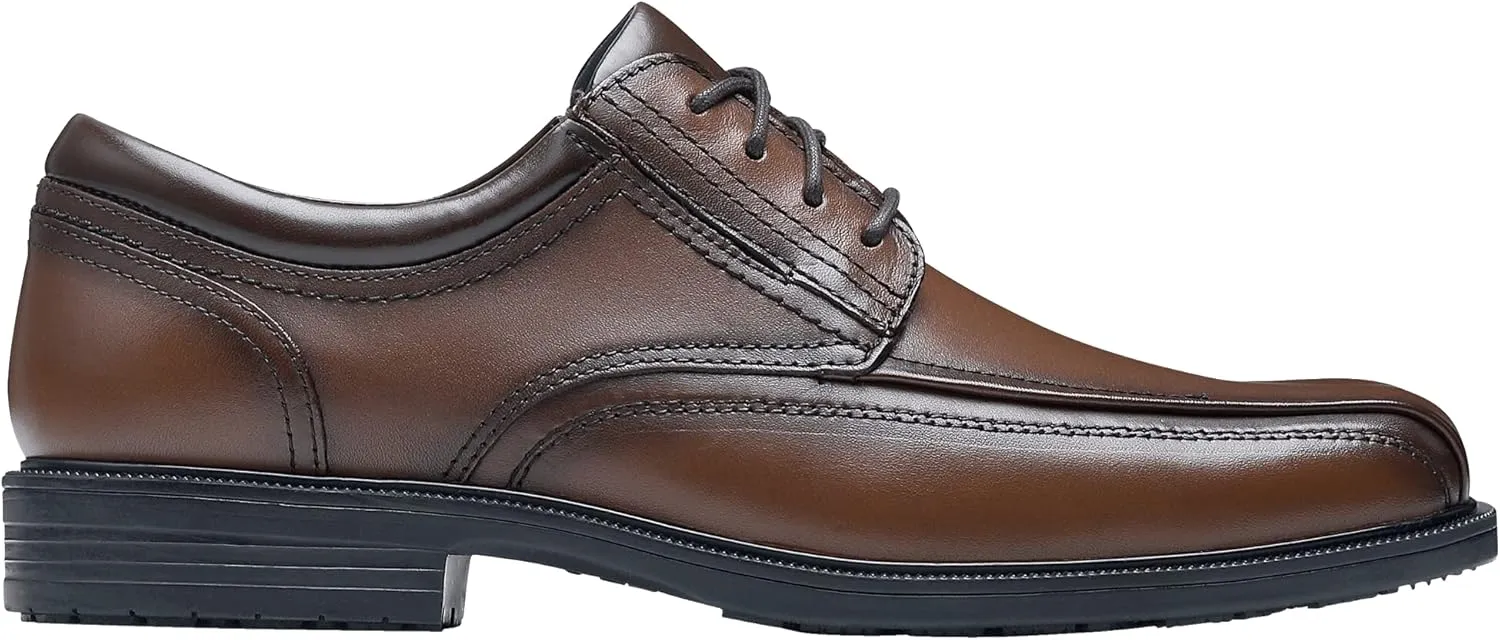 Shoes for Crews Dress Shoes for Men, Men??s Oxfords, Zapatos De Vestir para Hombre, Slip Resistant, Safety, Brown or Black