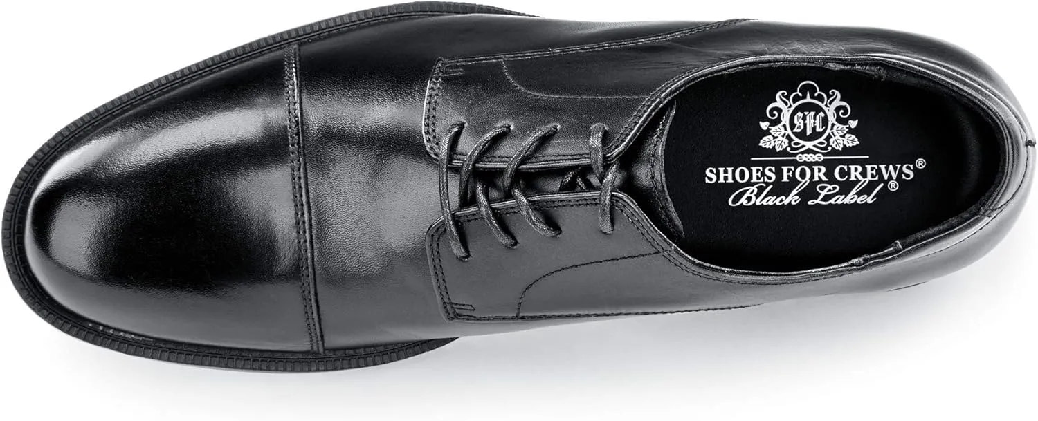 Shoes for Crews Dress Shoes for Men, Men??s Oxfords, Zapatos De Vestir para Hombre, Slip Resistant, Safety, Brown or Black