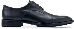 Shoes for Crews Dress Shoes for Men, Men??s Oxfords, Zapatos De Vestir para Hombre, Slip Resistant, Safety, Brown or Black