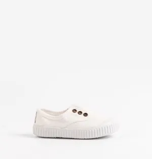 Slip on Canvas Shoe, Blanco/White