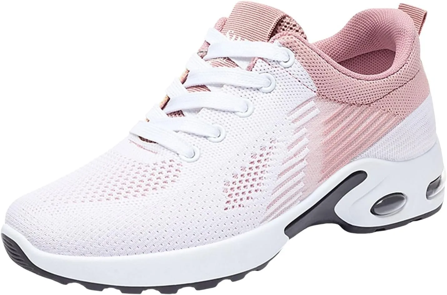 Sneakers for Women Walking Shoes Arch Support Air Cushion Running Shoes Lightweight Tennis Walking Comfort Bowling Shoe Universal Slide Soles Tennis Shoe Mesh Breathable Gym Work Fashion Sneakers