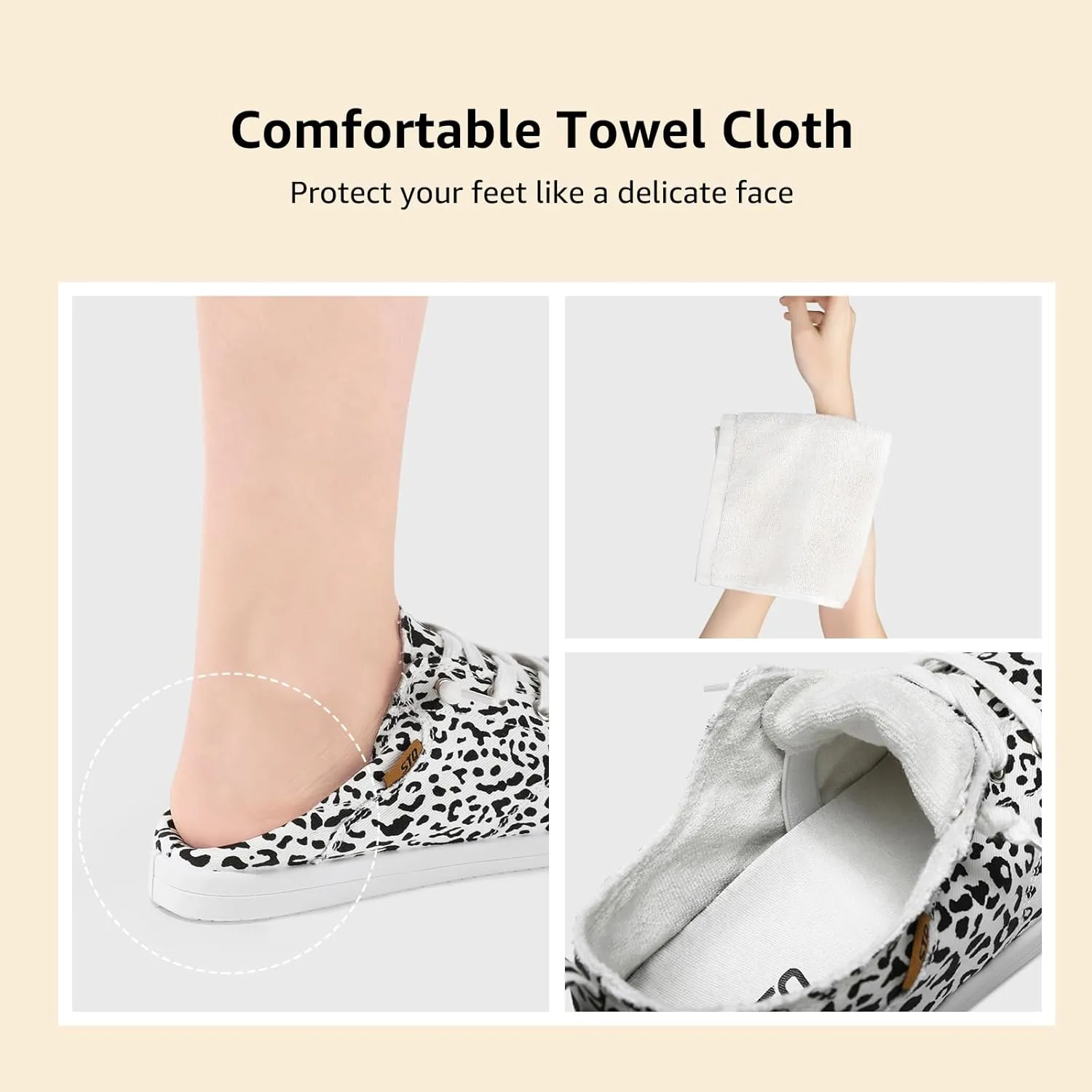 STQ Slip on Sneakers for Women Casual Canvas Shoes Machine Washable