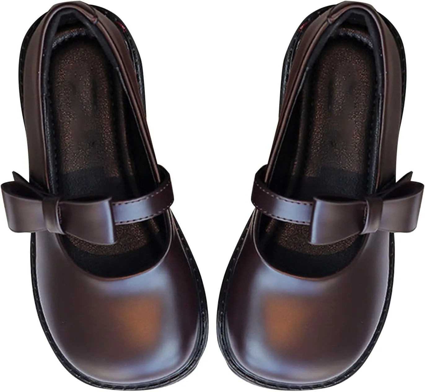 Toddler Little Girls Soft Slip On Loafers Dress Flat Shoes Round Toe Casual Shoes Slip on Toddler Leather Shoes