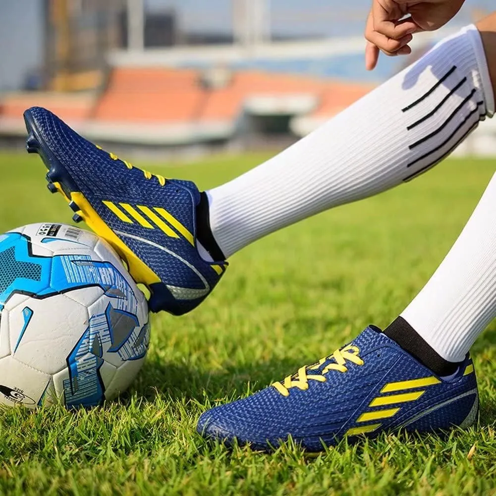 TOLLN Boys Girls Football Shoes Kids Soccer Cleats