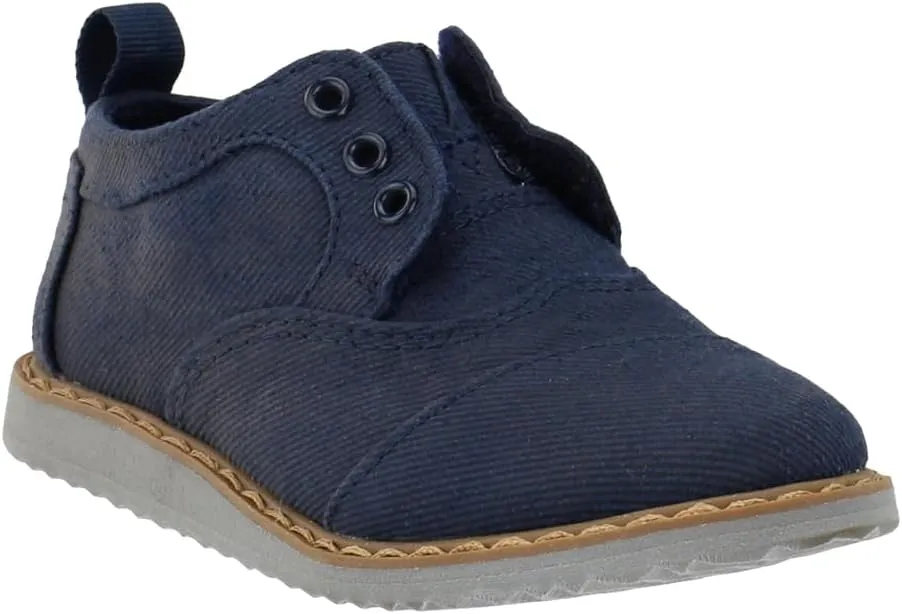 TOMS Toddler Boys Brogue Slip On Casual Shoes - Black