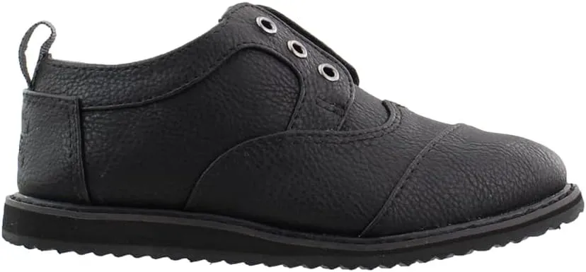 TOMS Toddler Boys Brogue Slip On Casual Shoes - Black