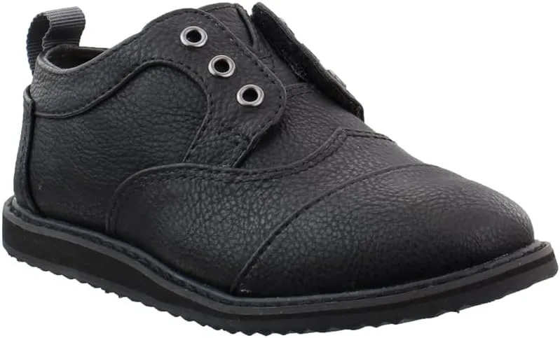 TOMS Toddler Boys Brogue Slip On Casual Shoes - Black