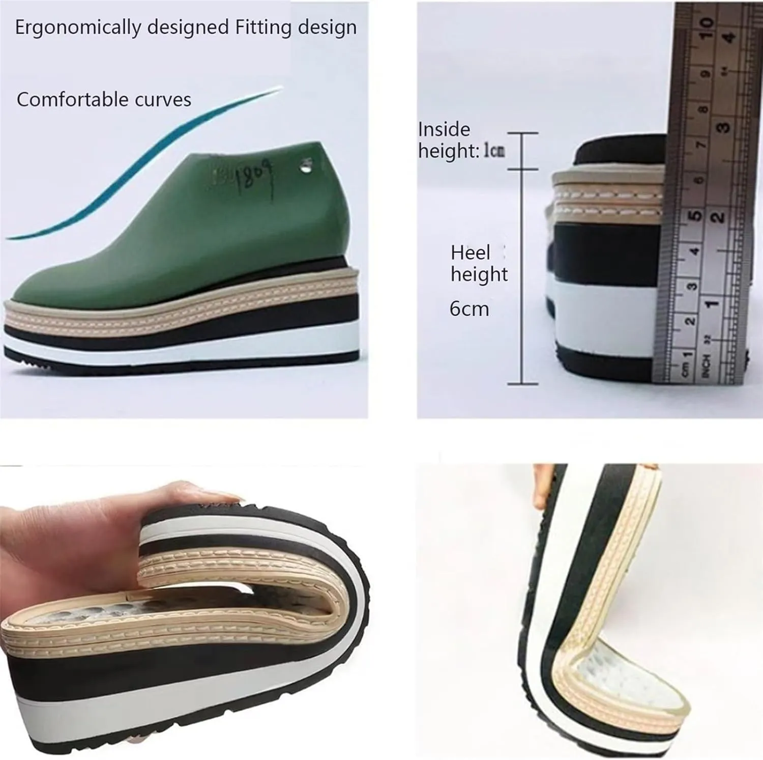 TOSOFT Comfort Oxford Shoes for Women Girls Lace Up Platform Wedge Everyday Work Office Business Formal Dress Shoes Brogues
