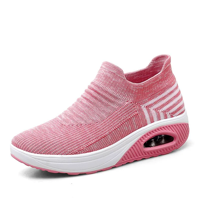 Vanccy Fashion Casual Breathable Mesh Vulcanized Shoes