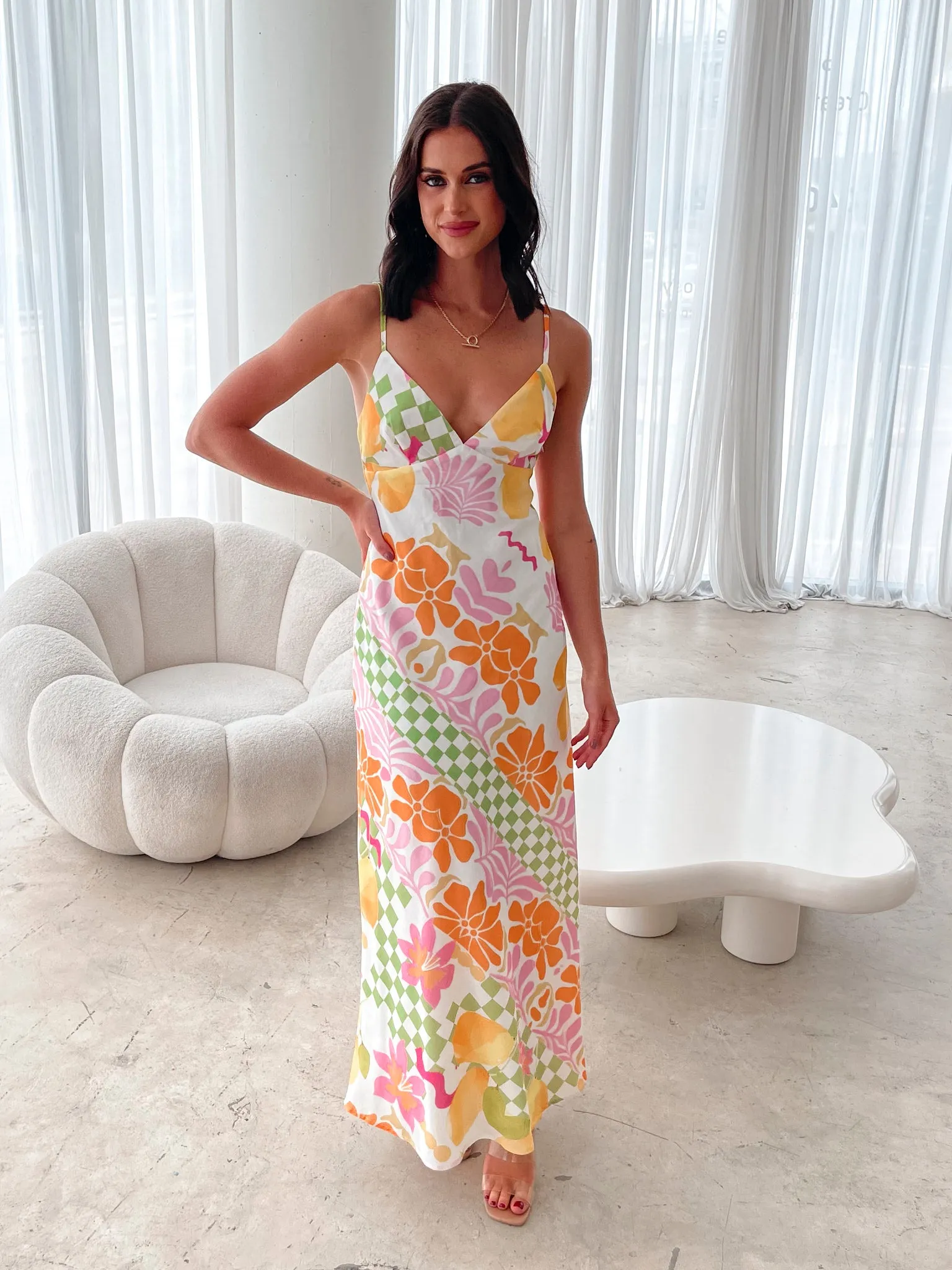 Vienne Dress - Green Print