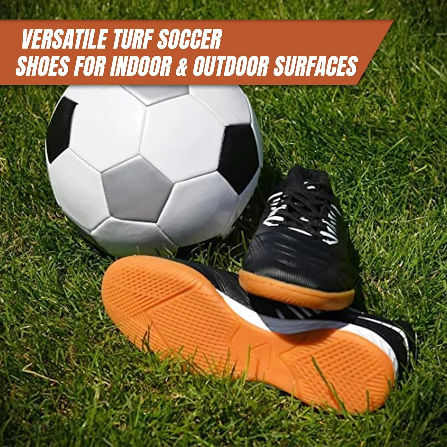 Vizari Valencia Indoor Soccer Shoes for Teen & Adult | Lightweight and Durable Men's & Women's Futsal Shoes for Superior Performance | Adult Indoor Football Cleats with Non-Marking Rubber Outsole